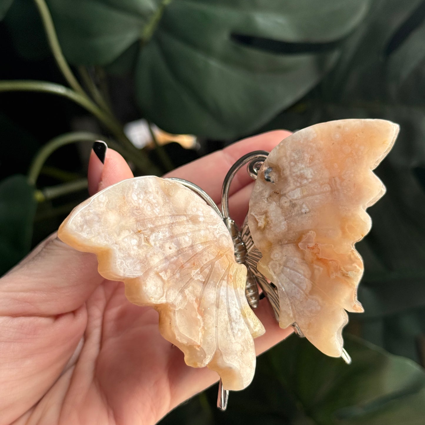 Flower Agate Butterfly C