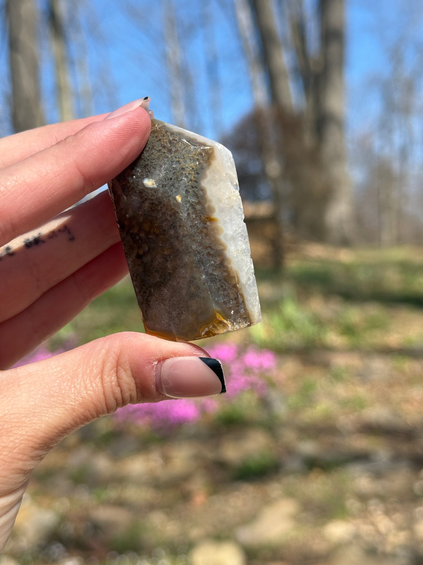 Druzy Agate Tower