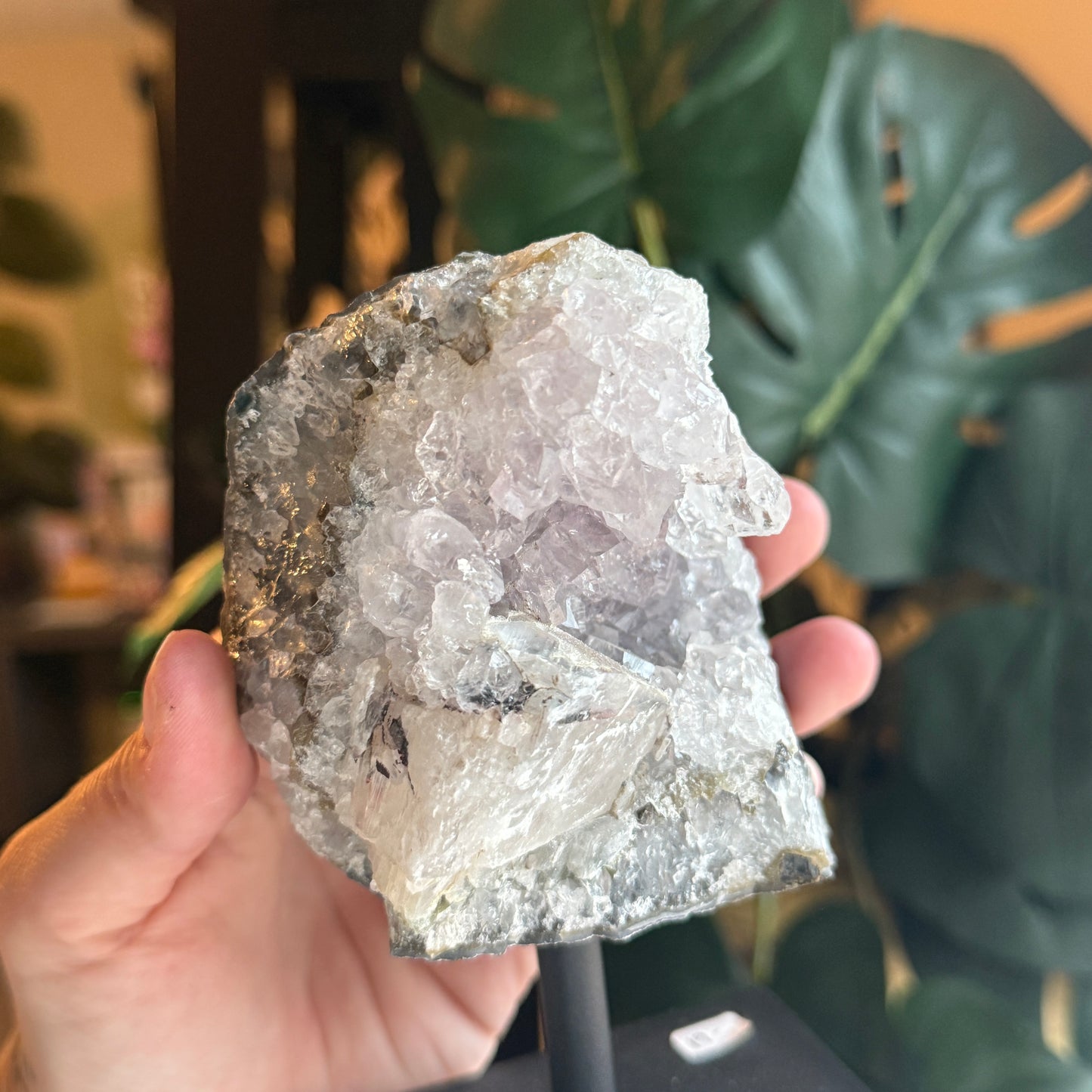 Amethyst on Metal Base