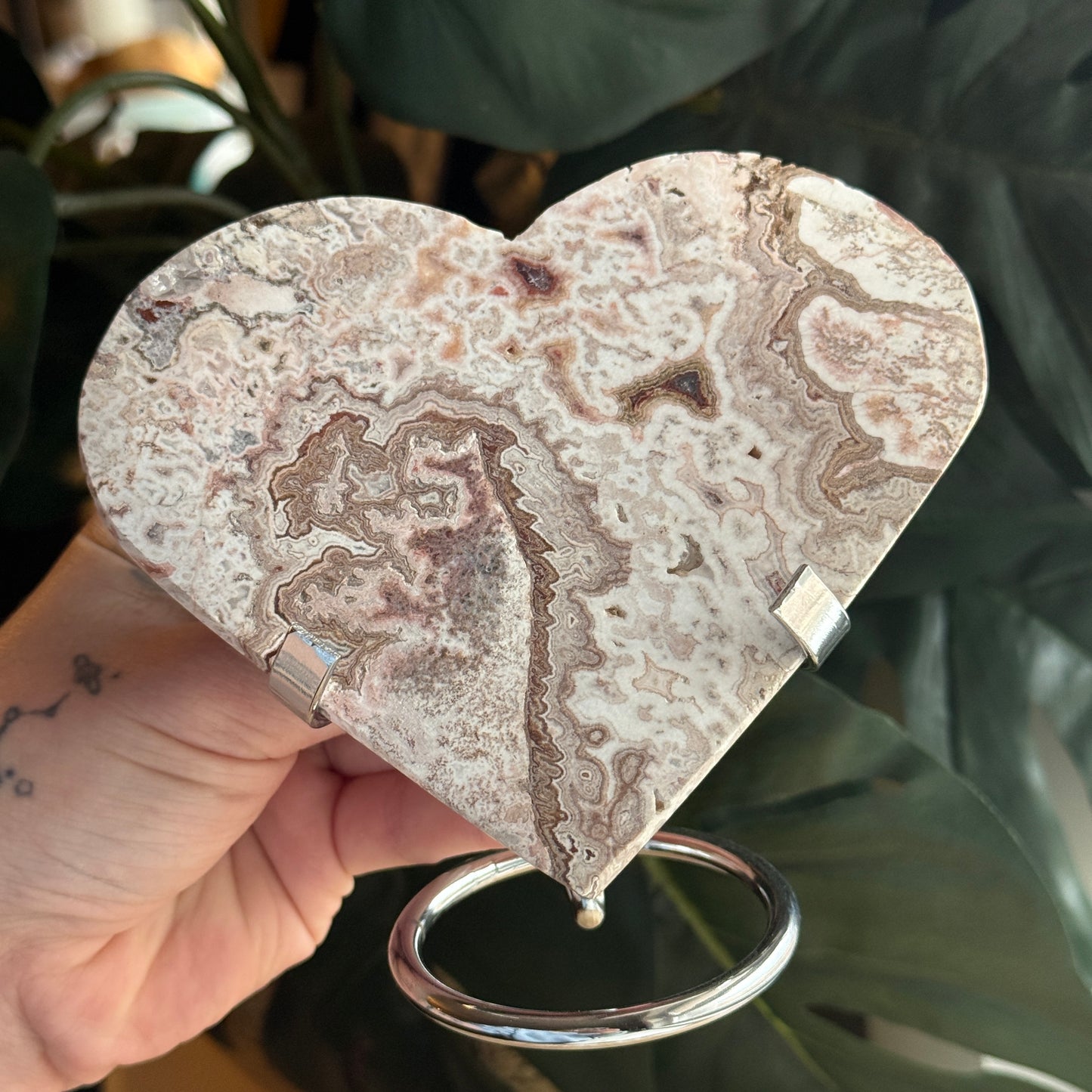 Crazy Lace Agate Heart ♥️