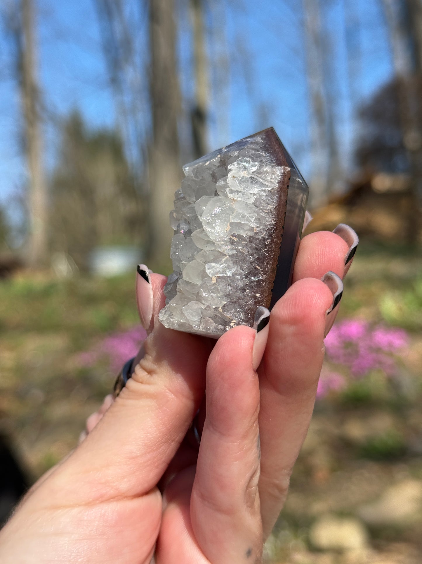 Druzy Agate Tower