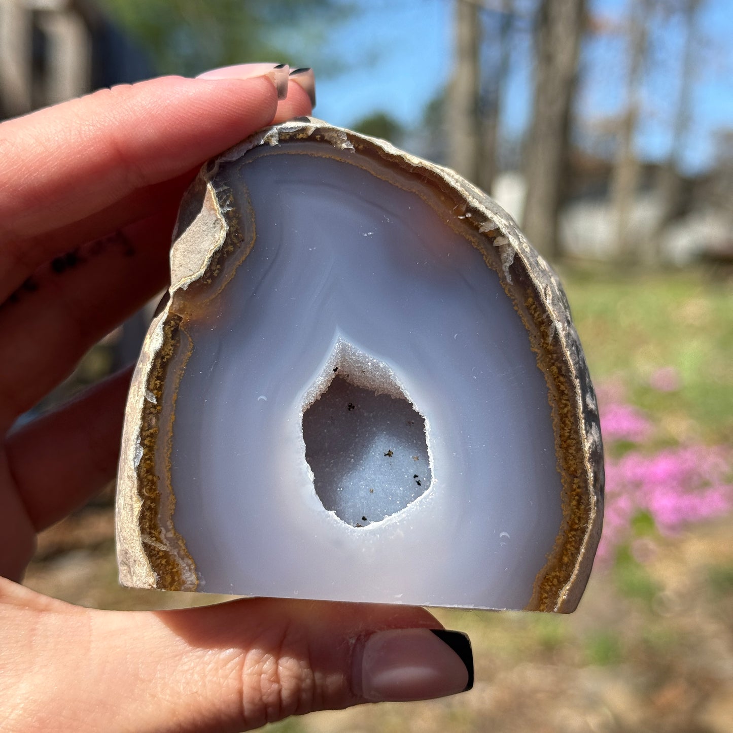 Druzy Agate Cut Base