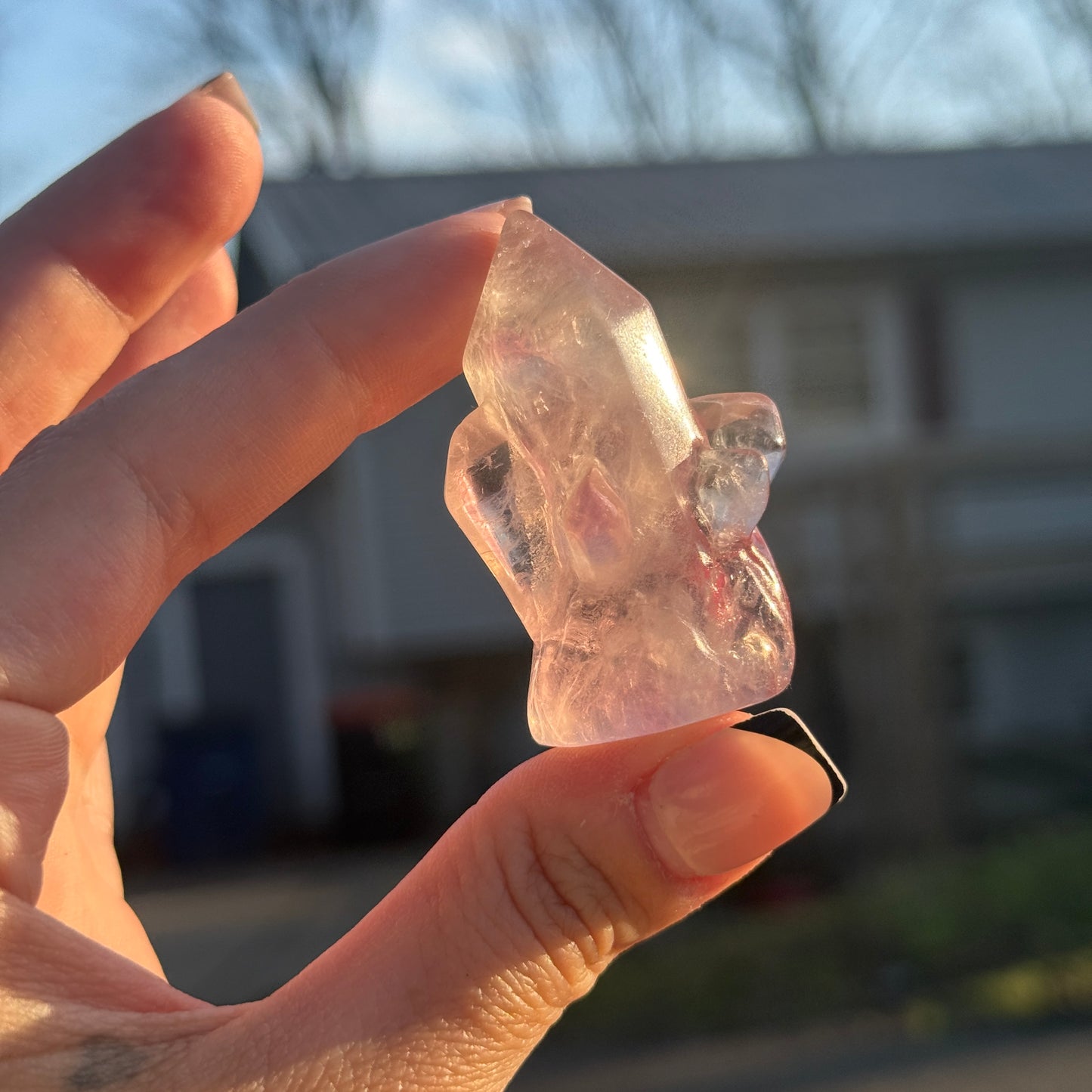 Fluorite Crystal Carving