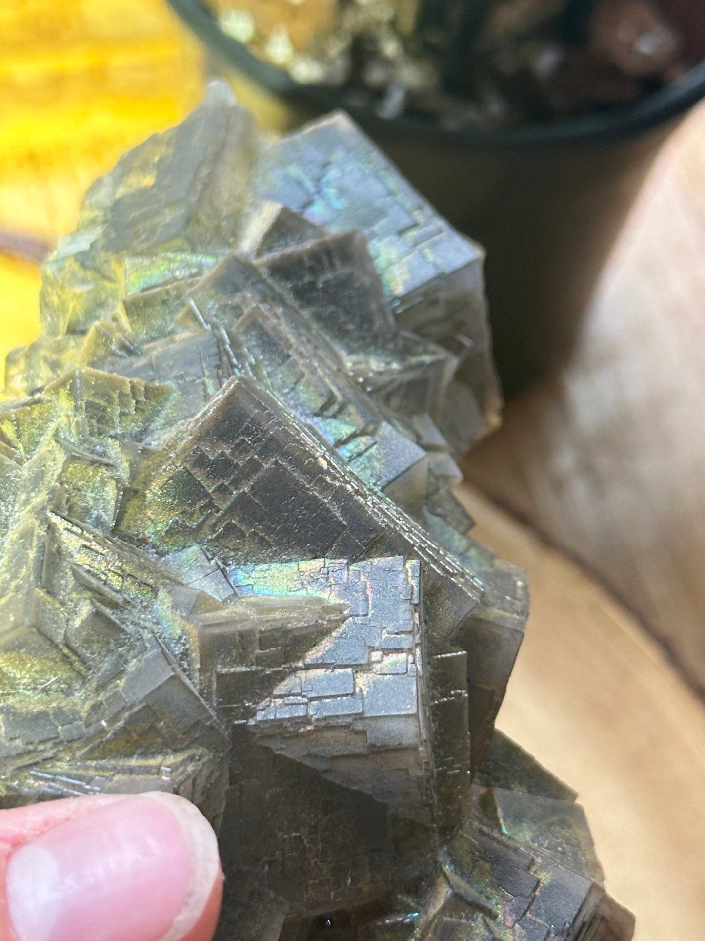 Natural Iridescent Fluorite