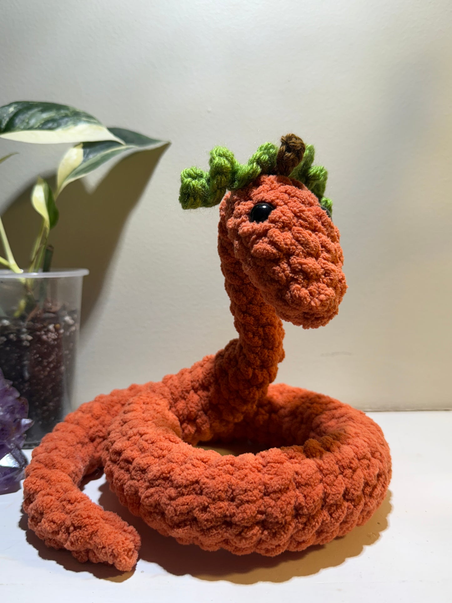 Crochet Pumpkin Snake 🐍