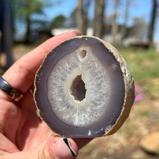 Druzy Agate Cut Base