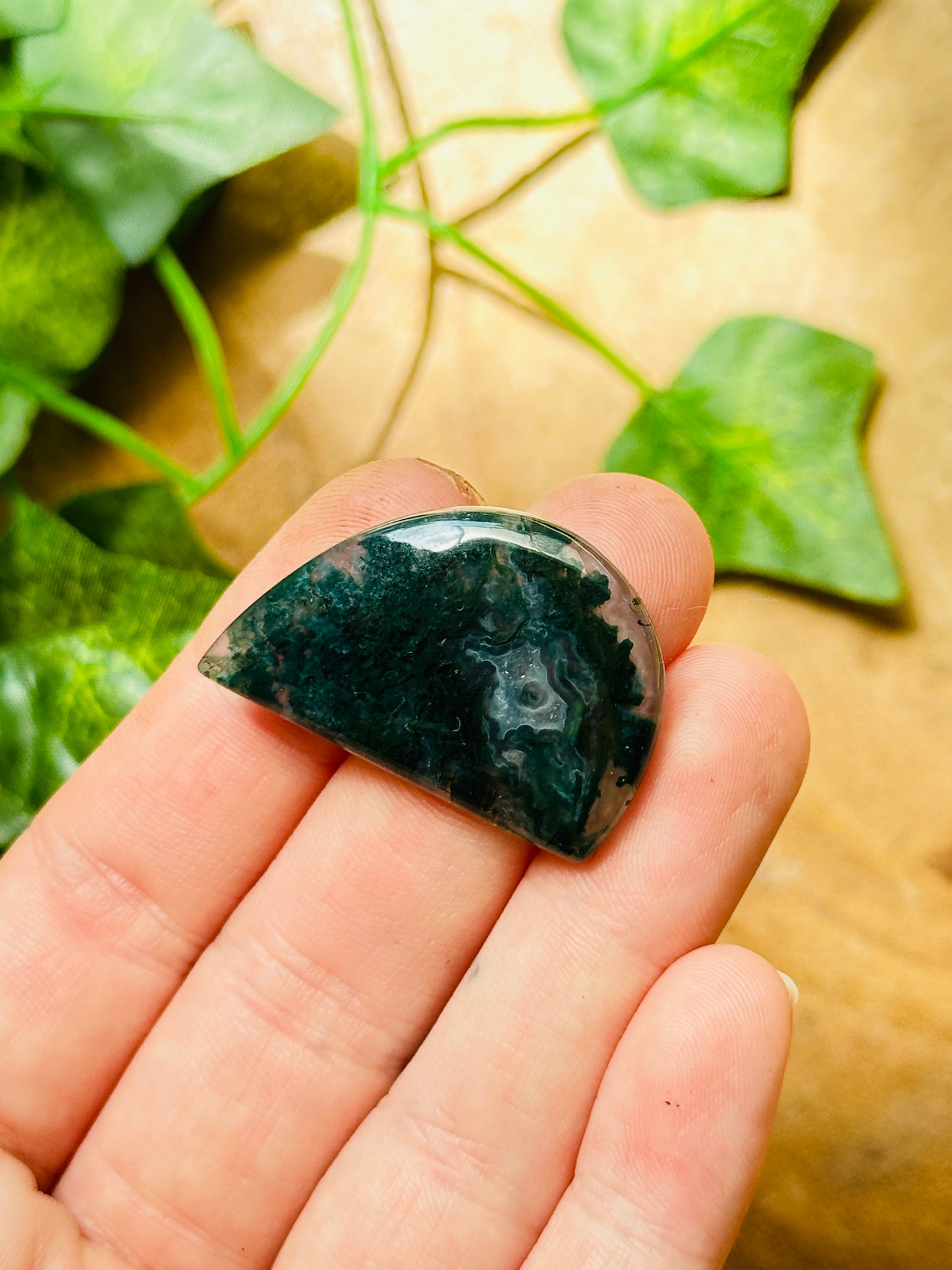 Moss Agate Cabochon