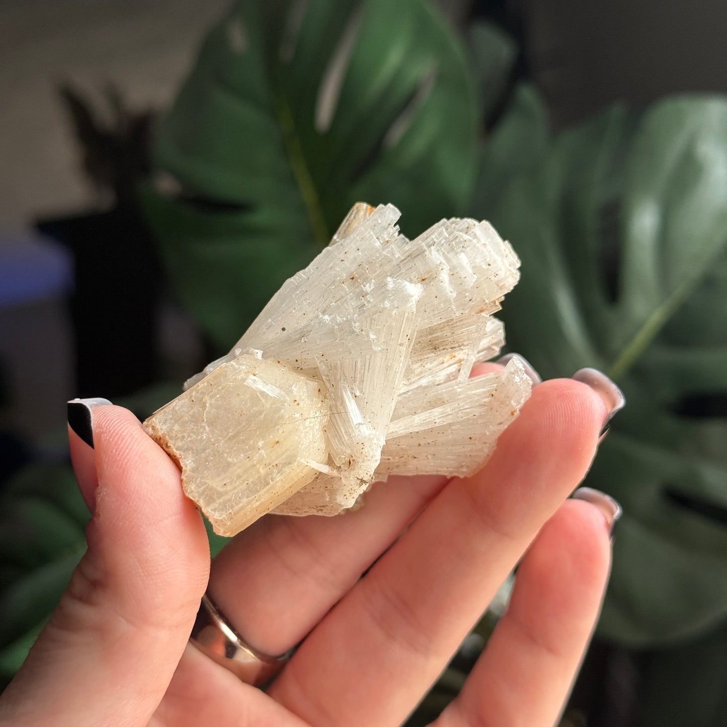 Scolecite on Stilbite Specimen