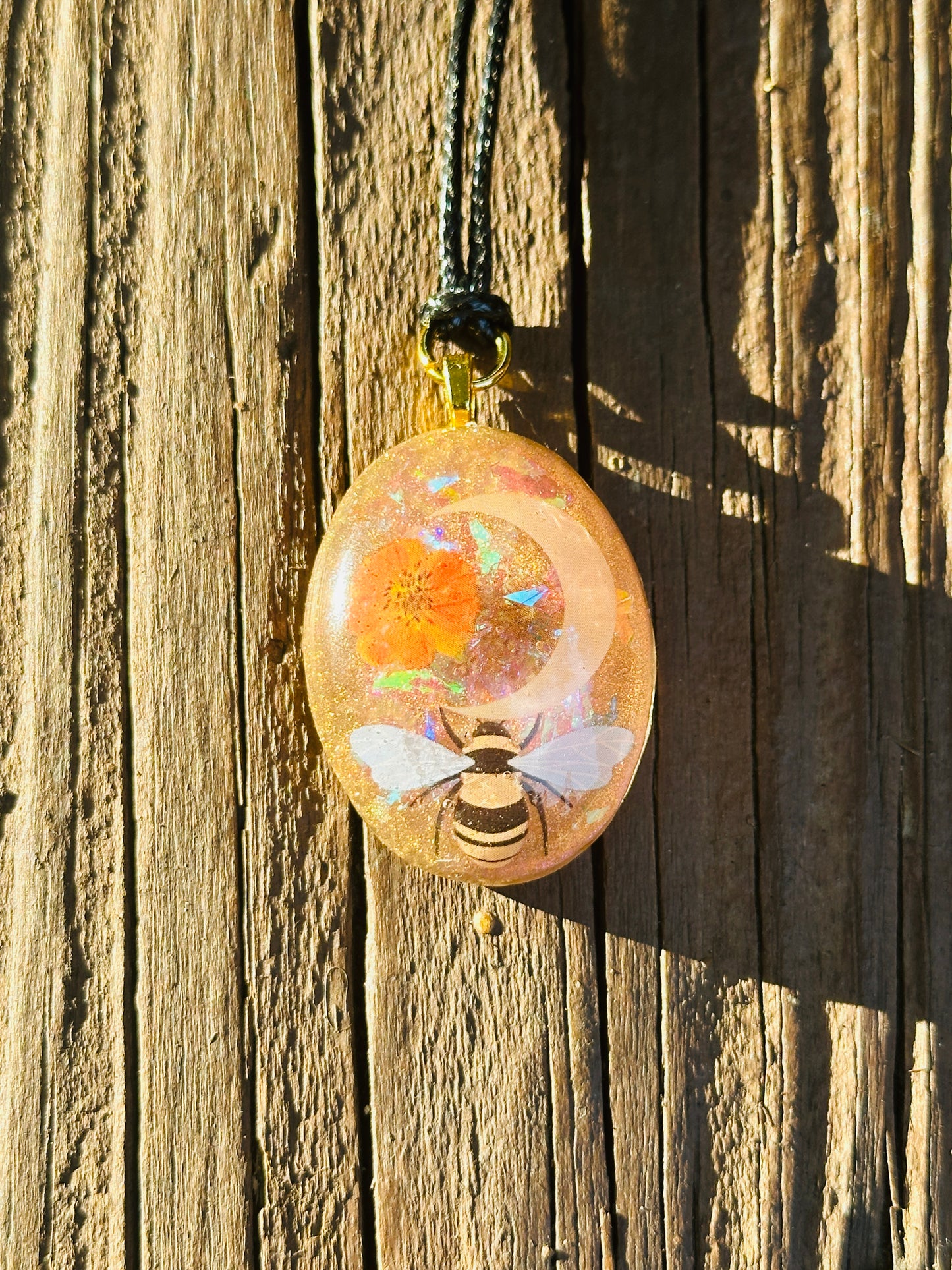 Bee Resin Necklace - Handmade