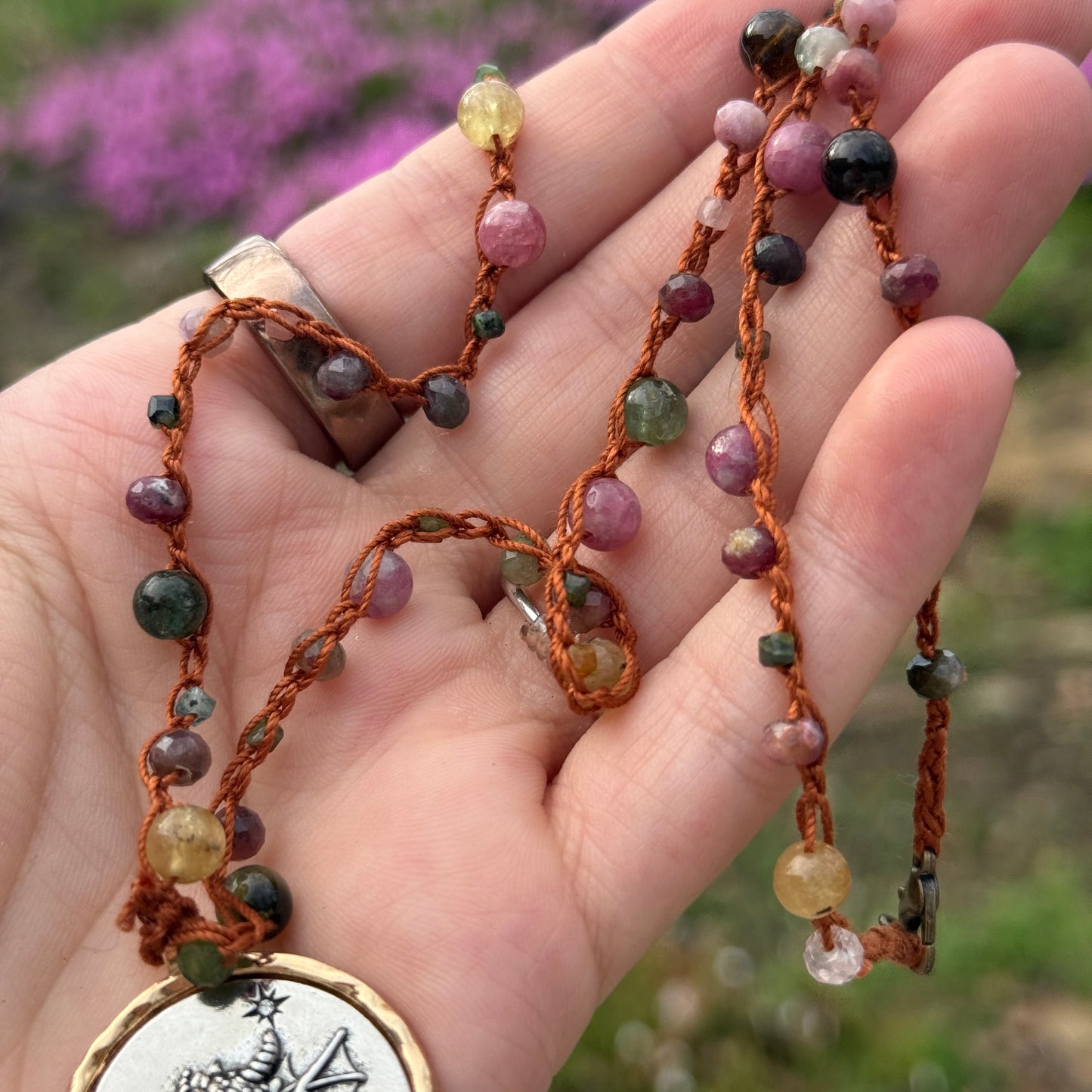 Little Dragon Crochet Necklace