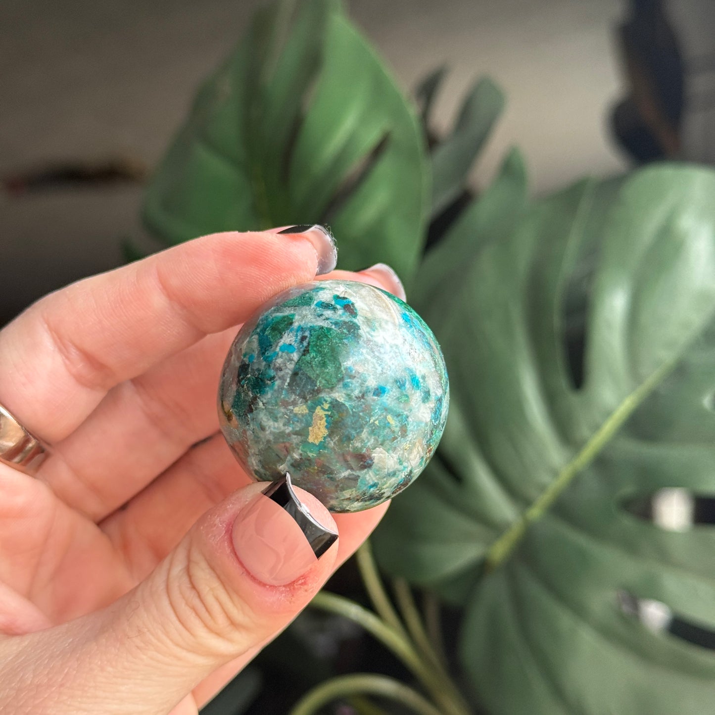 Chrysocolla Sphere