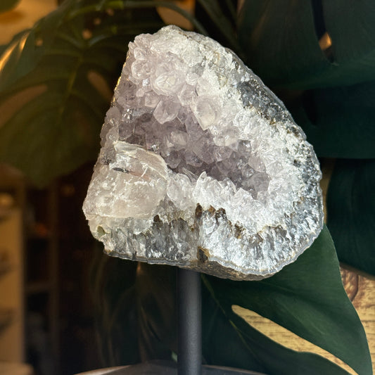 Amethyst on Metal Base