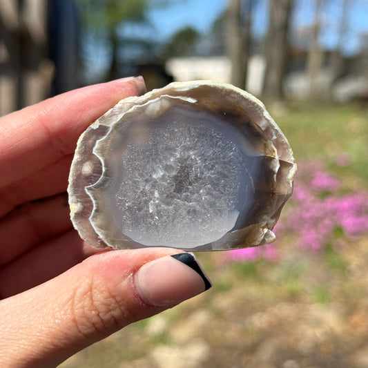 Druzy Agate Cut Base