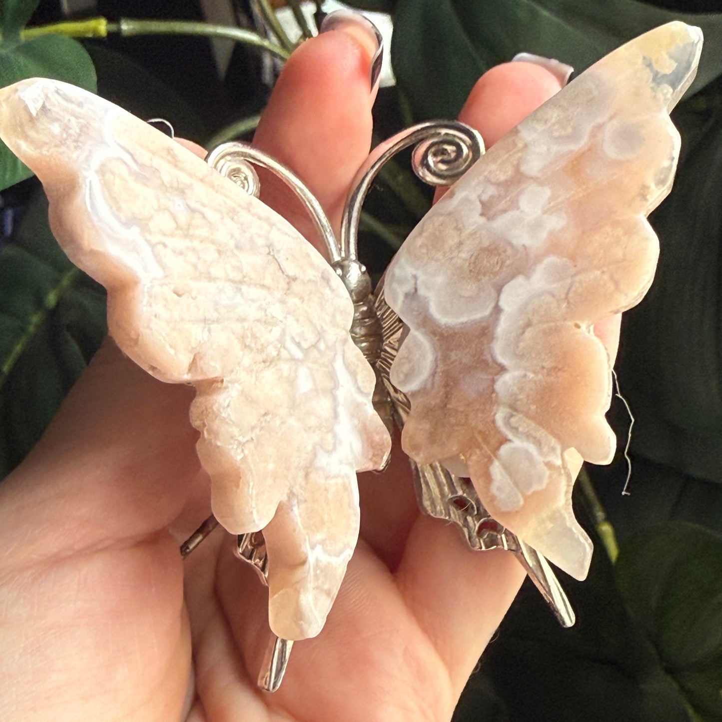 Flower Agate Butterfly