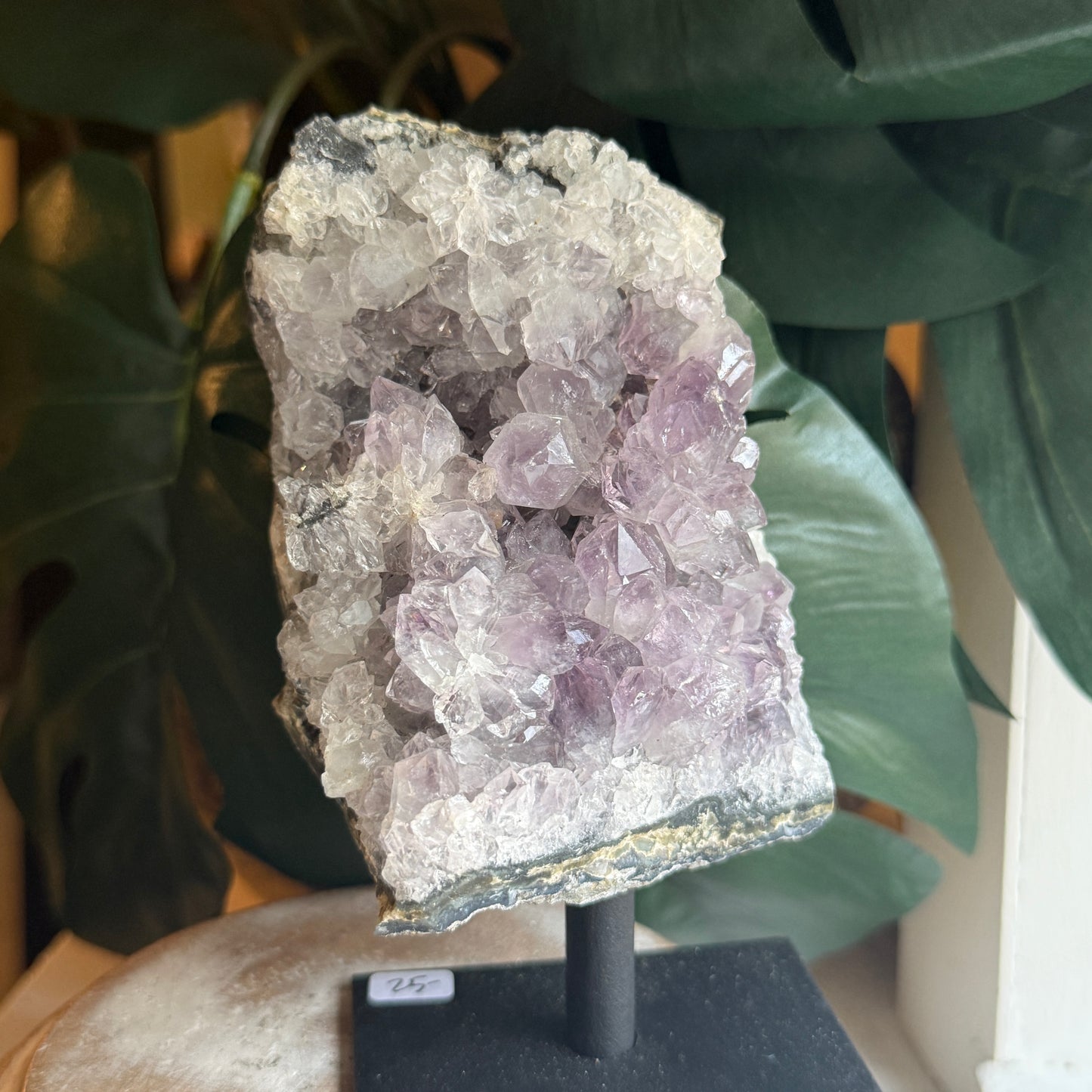 Amethyst on Metal Base
