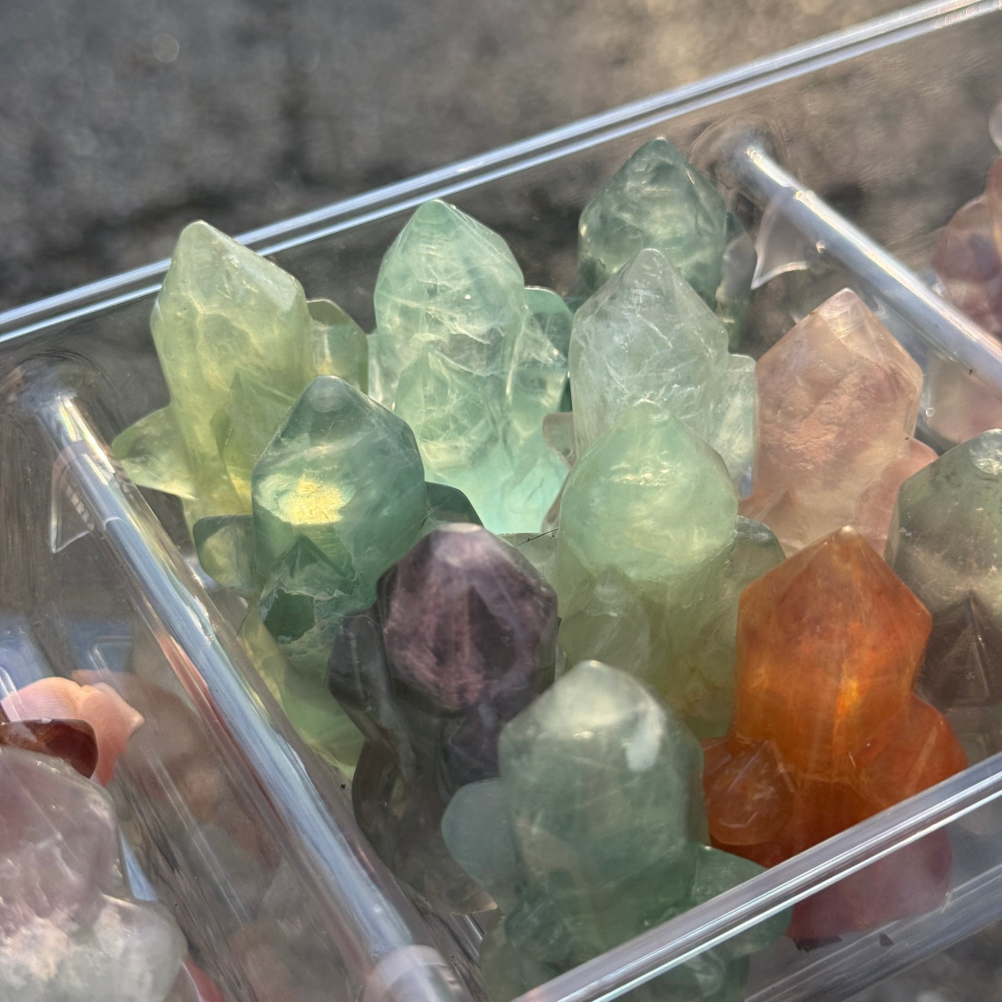 Fluorite Crystal Carving