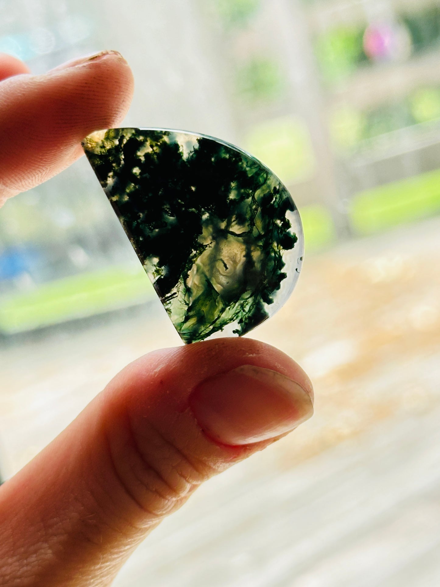 Moss Agate Cabochon