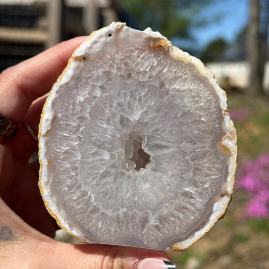 Druzy Agate Cut Base