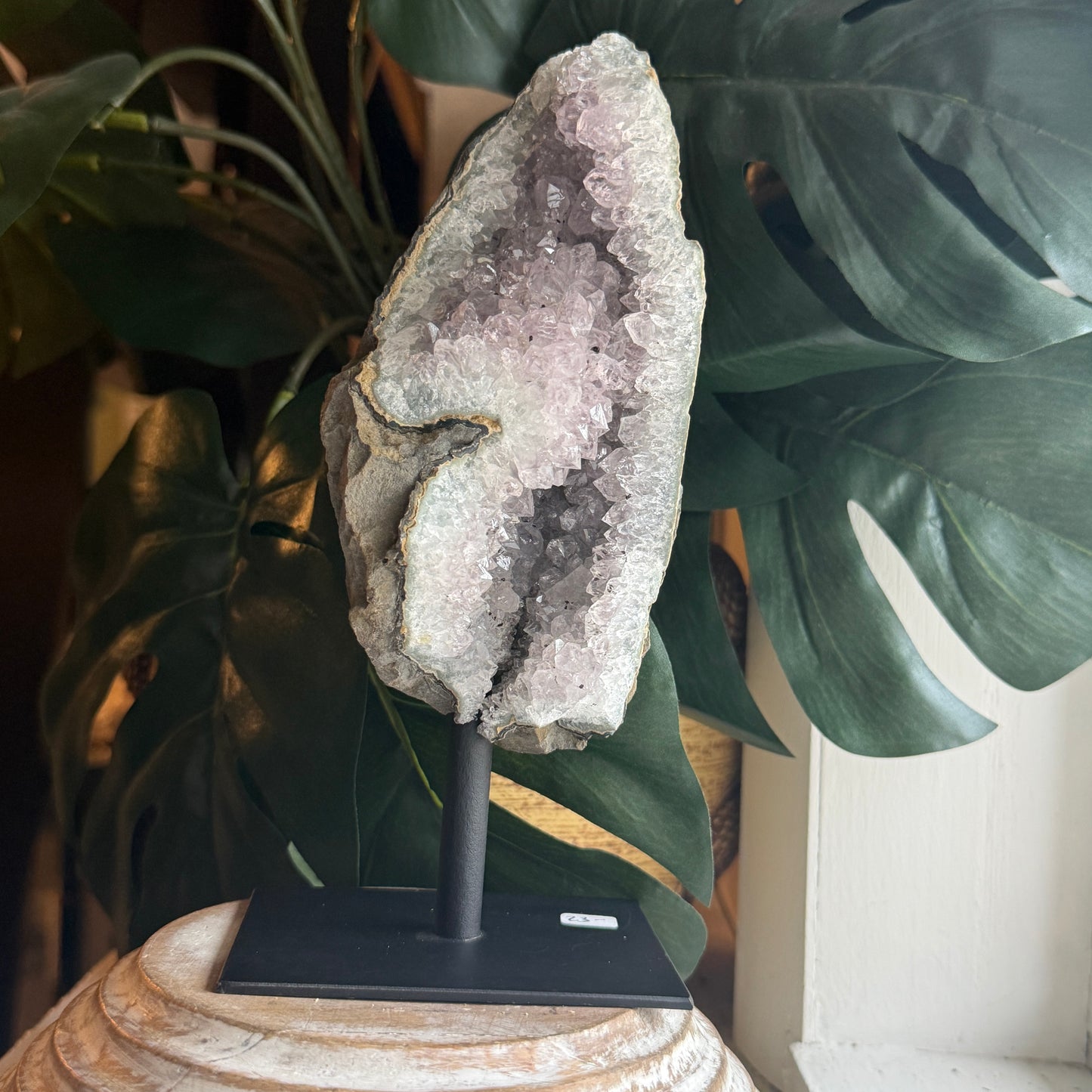 Amethyst on Metal Base