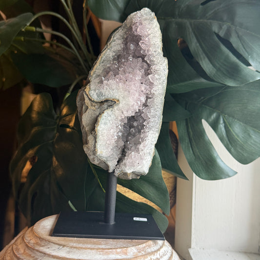 Amethyst on Metal Base