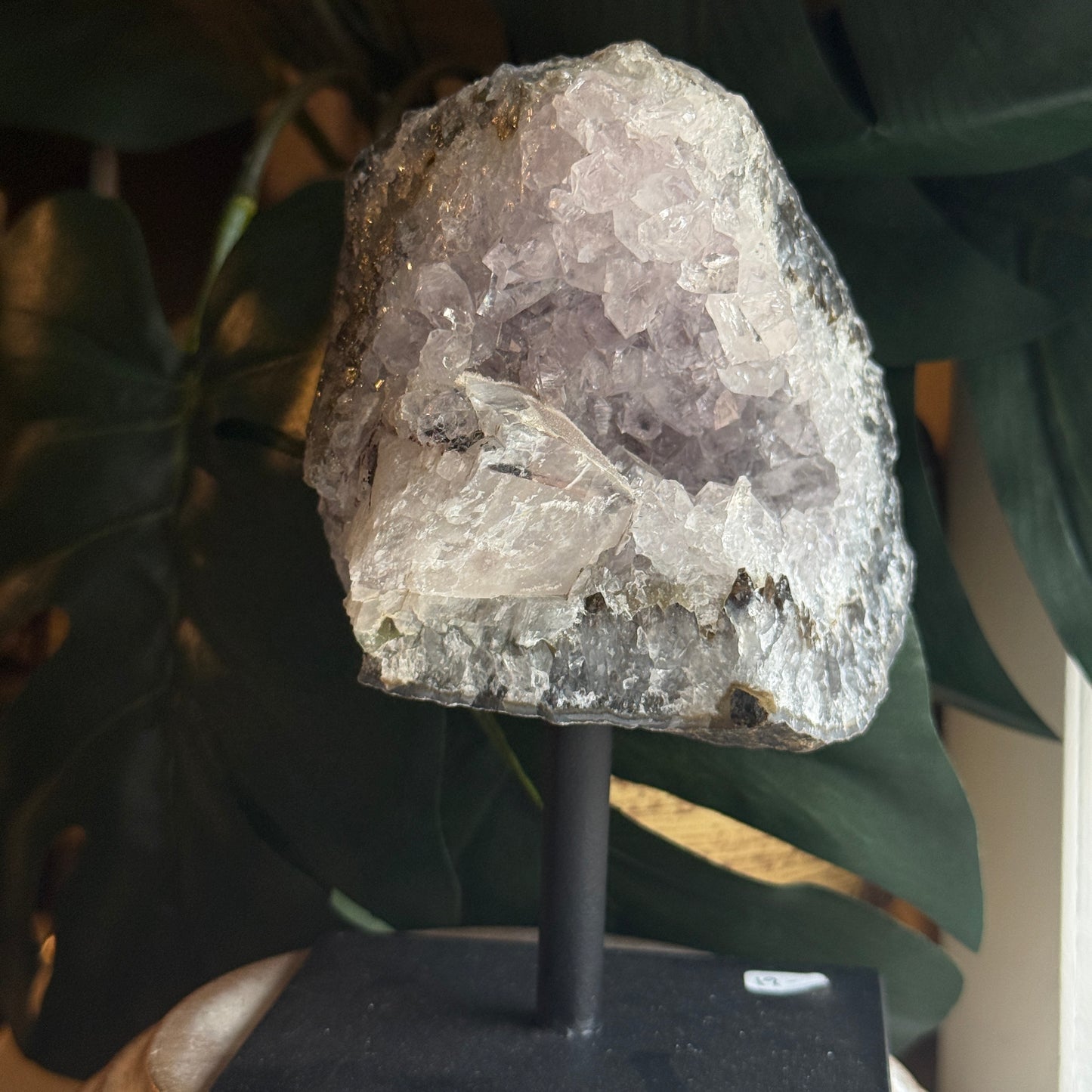Amethyst on Metal Base