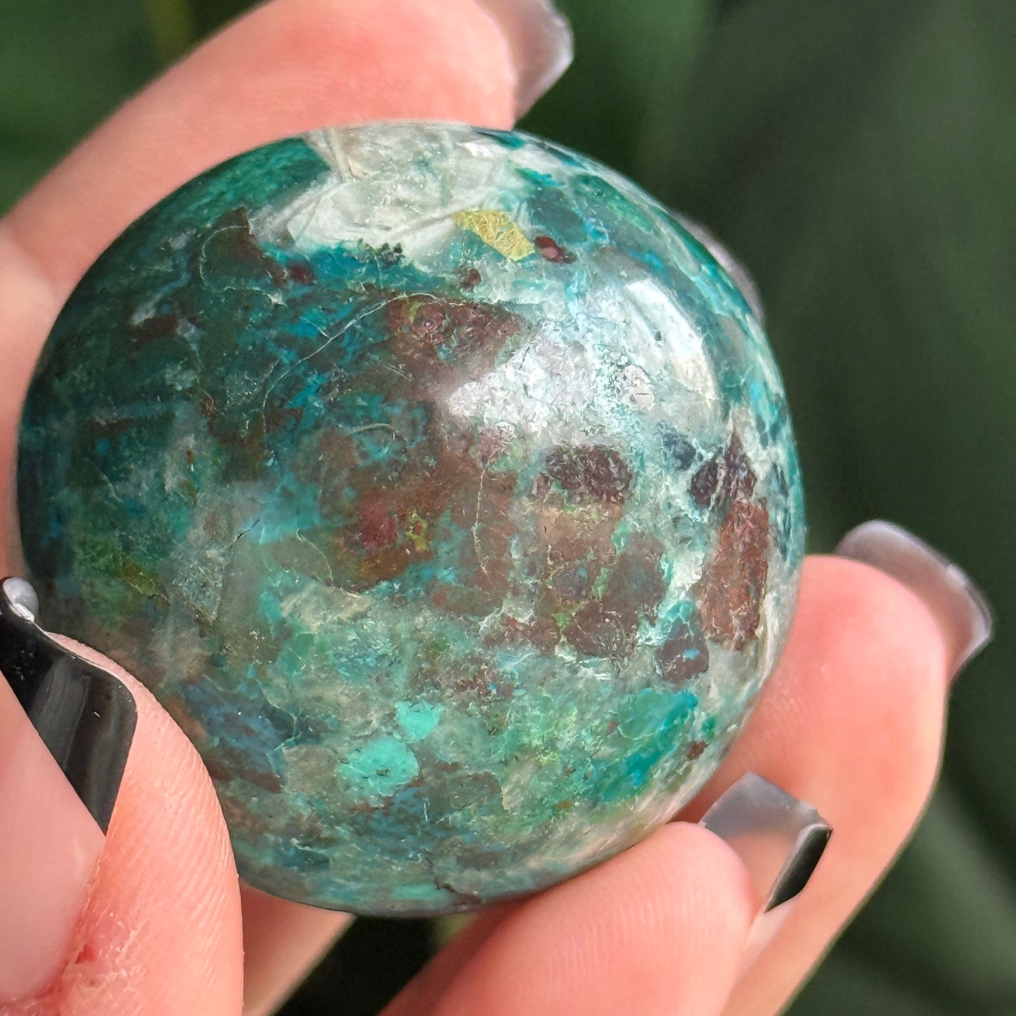 Chrysocolla Sphere
