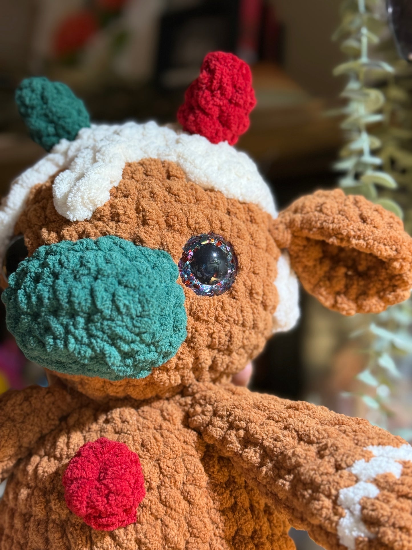 Gingerbread Crochet Cow