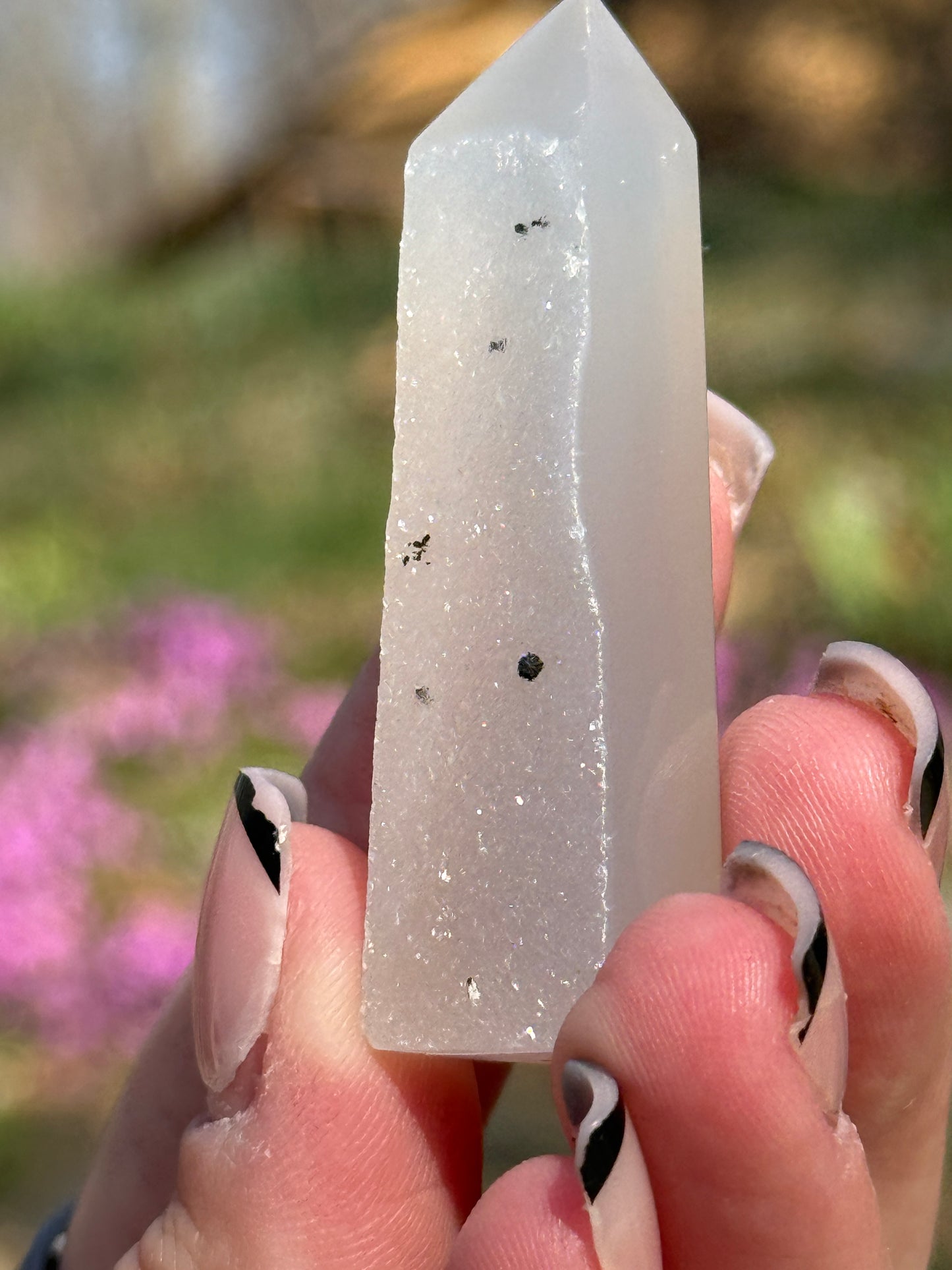 Druzy Agate Tower