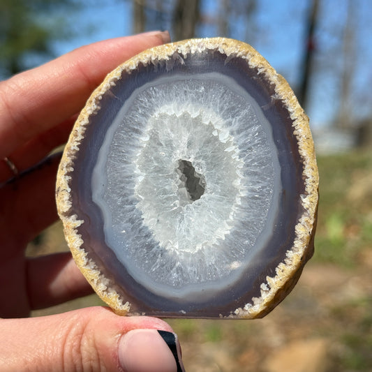 Druzy Agate Cut Base