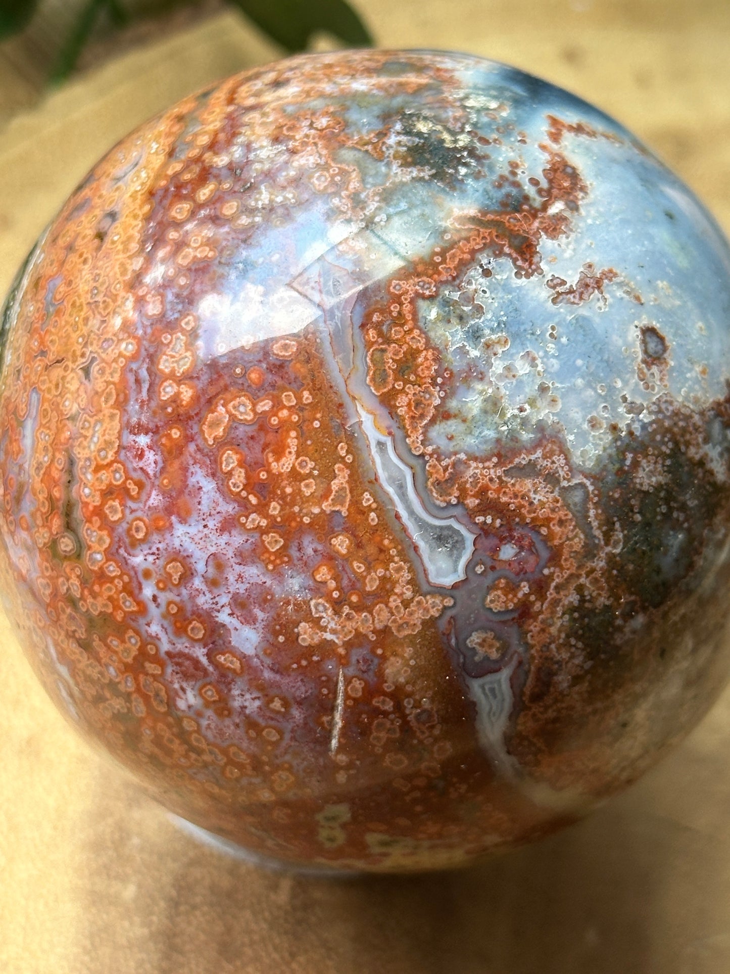 Ocean Jasper Sphere