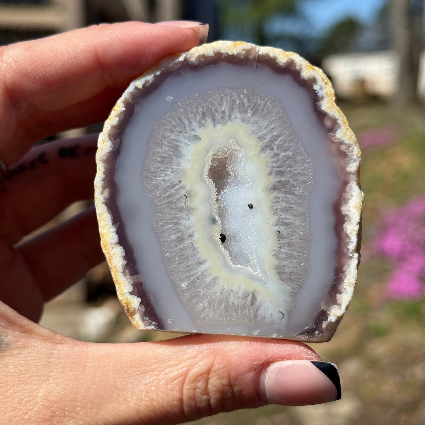 Druzy Agate Cut Base
