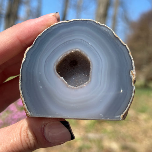 Druzy Agate Cut Base