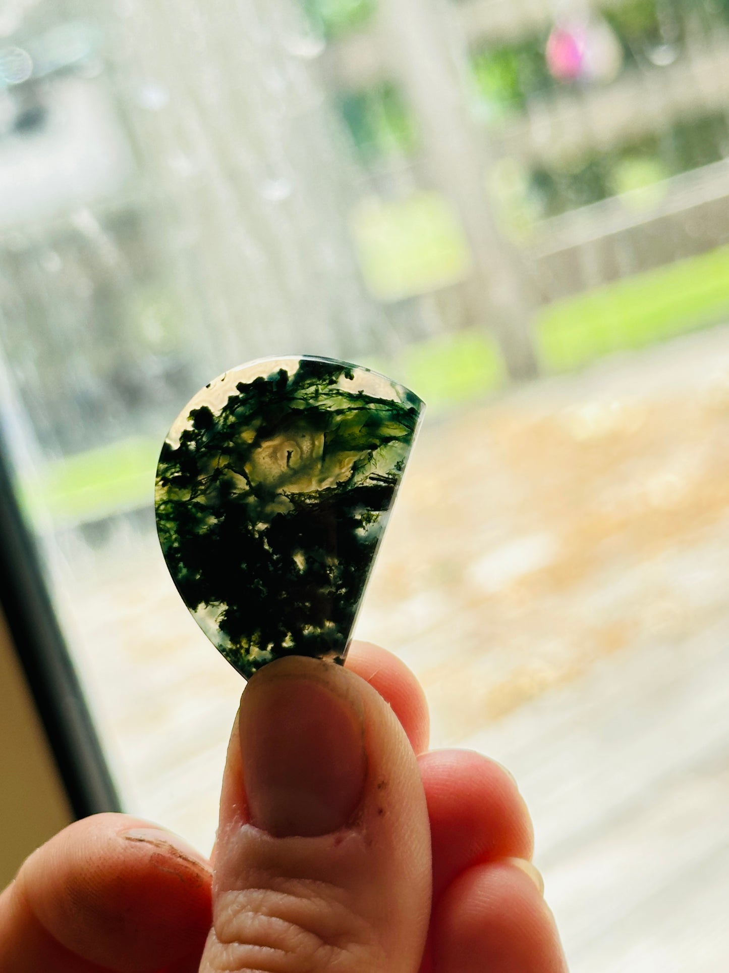 Moss Agate Cabochon