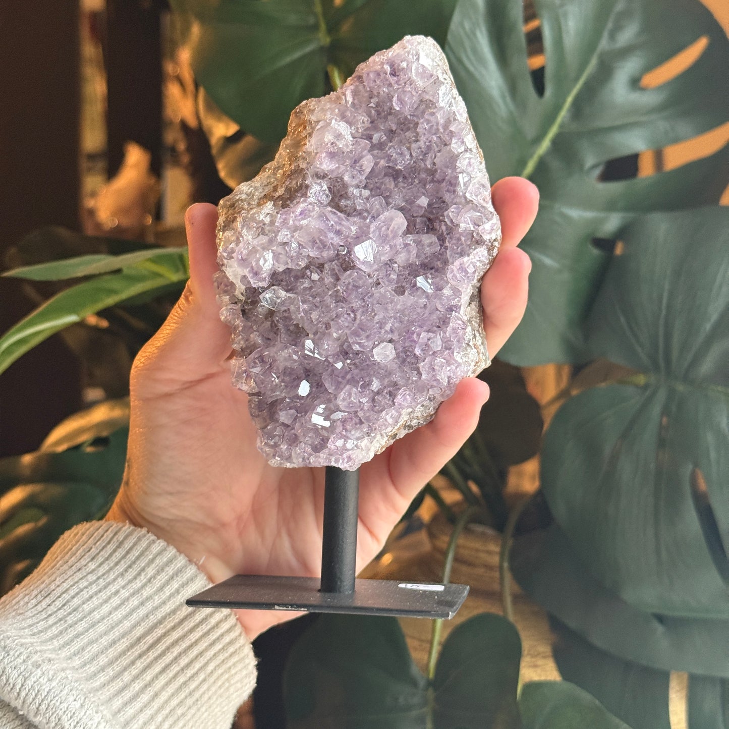 Amethyst on Metal Base