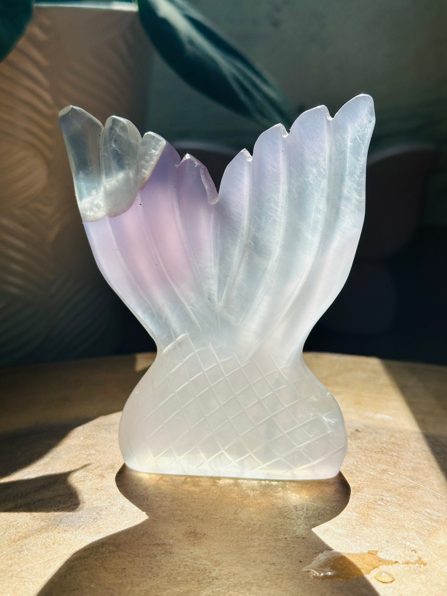 Lavender Fluorite Mermaid Tail