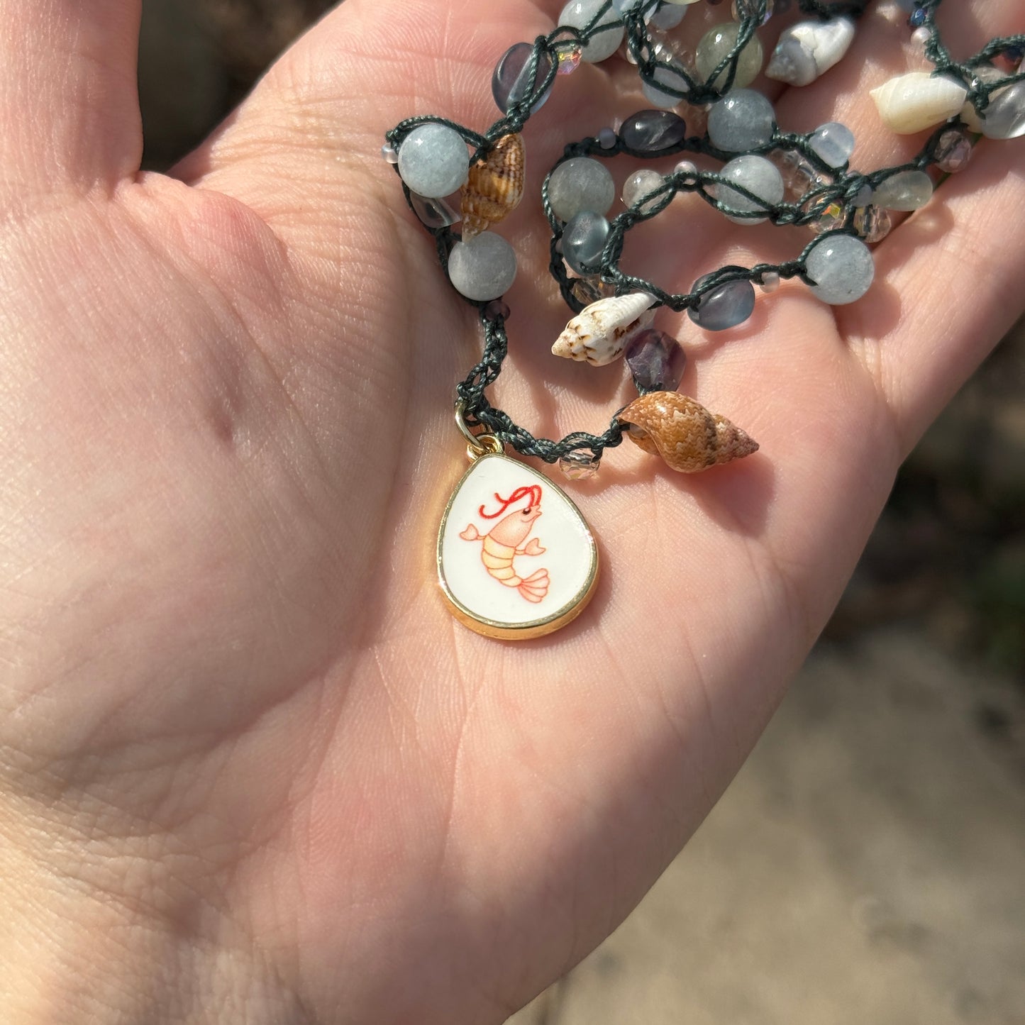 Shrimpy’ Crochet Necklace