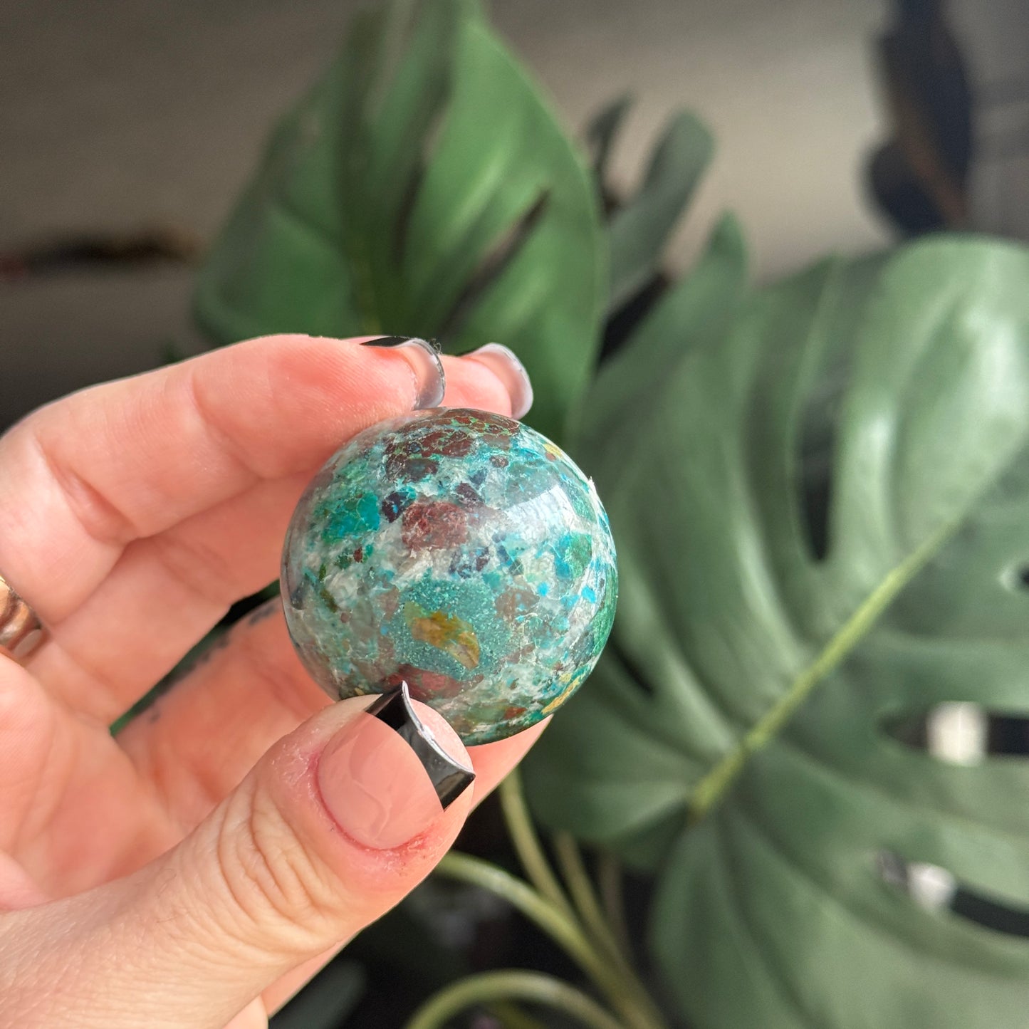 Chrysocolla Sphere