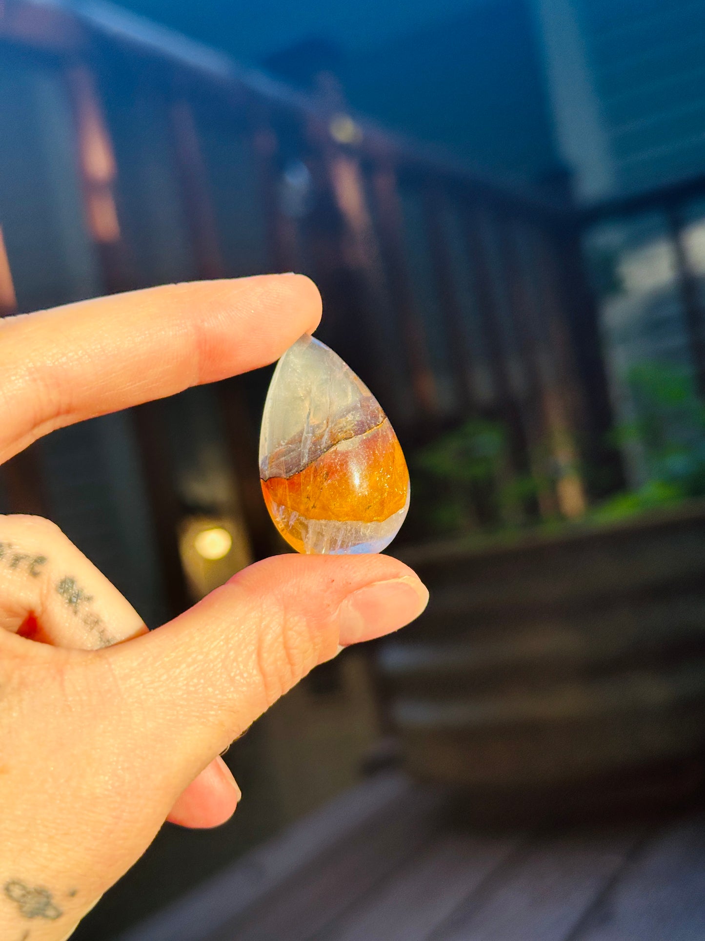 Fire Quartz Cabochon