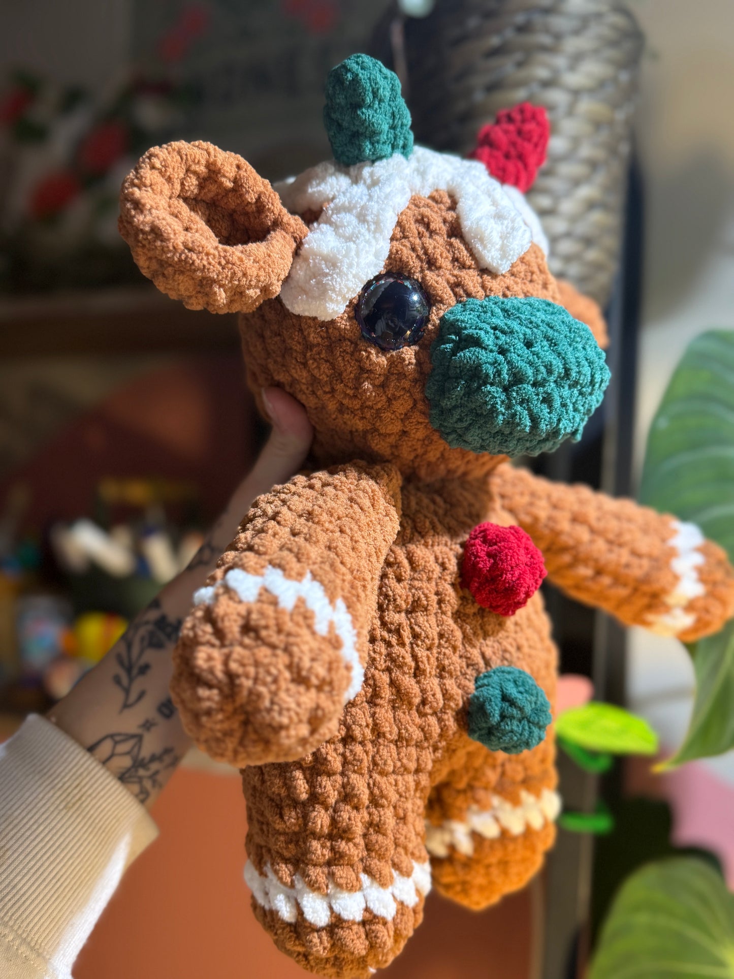 Gingerbread Crochet Cow