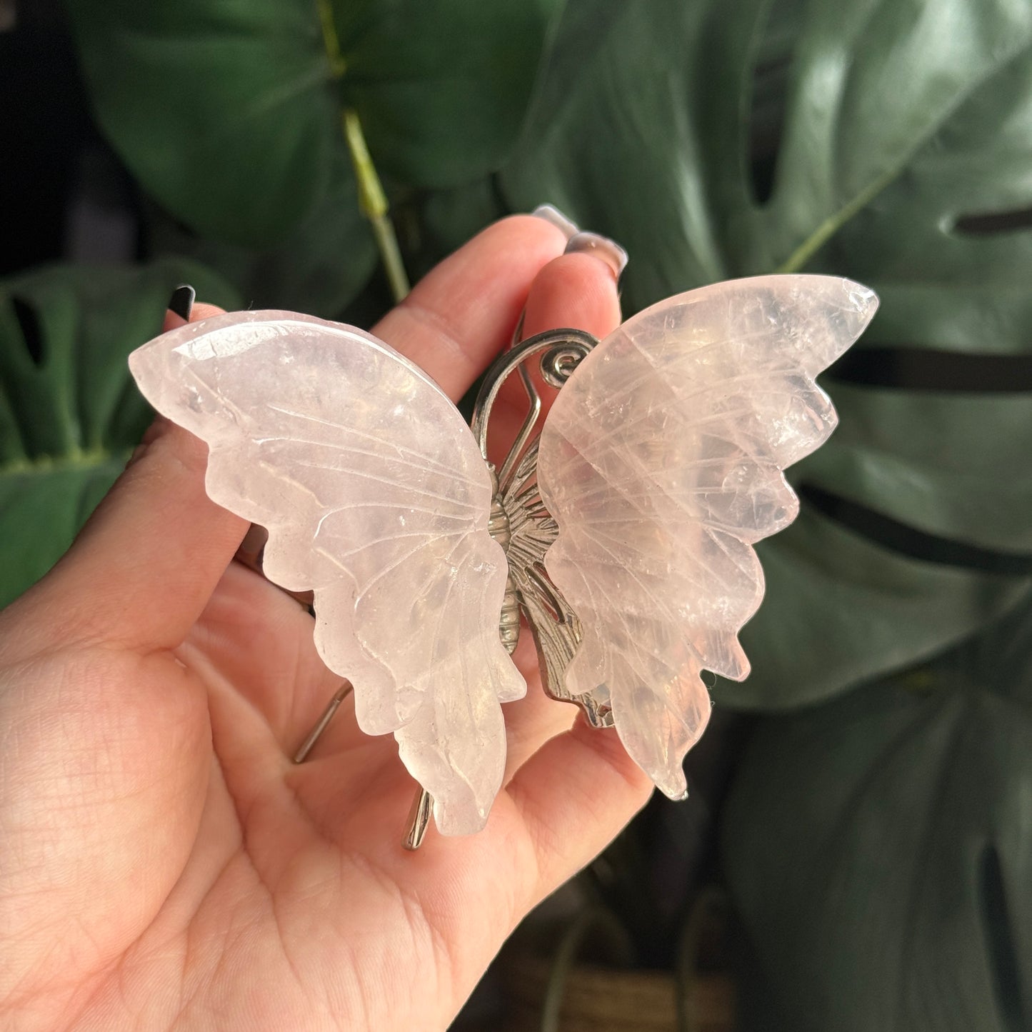 Rose Quartz Butterfly