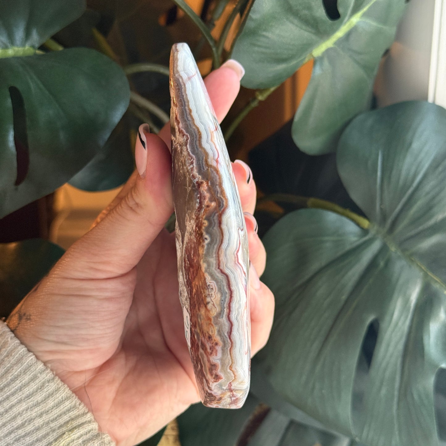 Crazy Lace Agate *comes with stand*