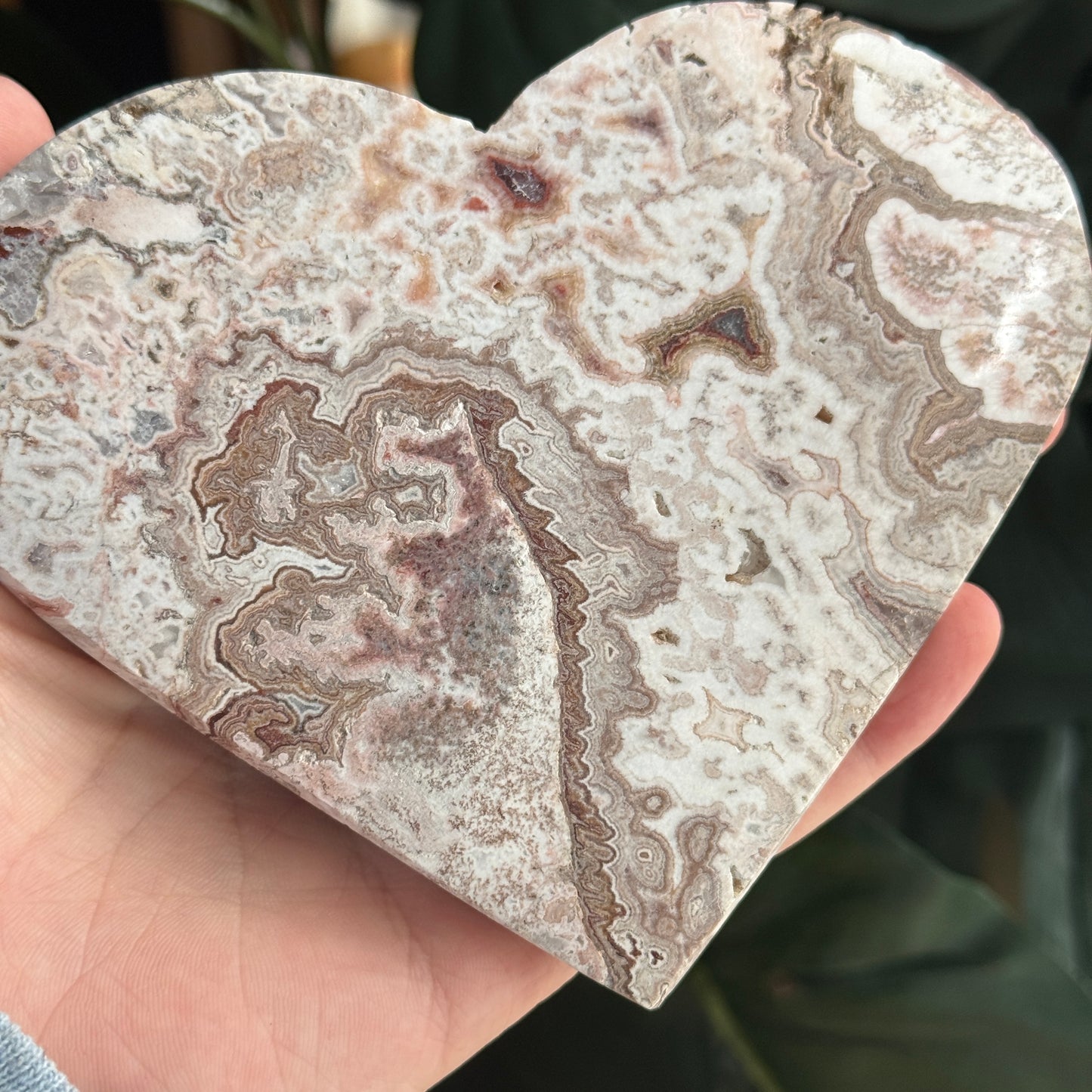 Crazy Lace Agate Heart ♥️