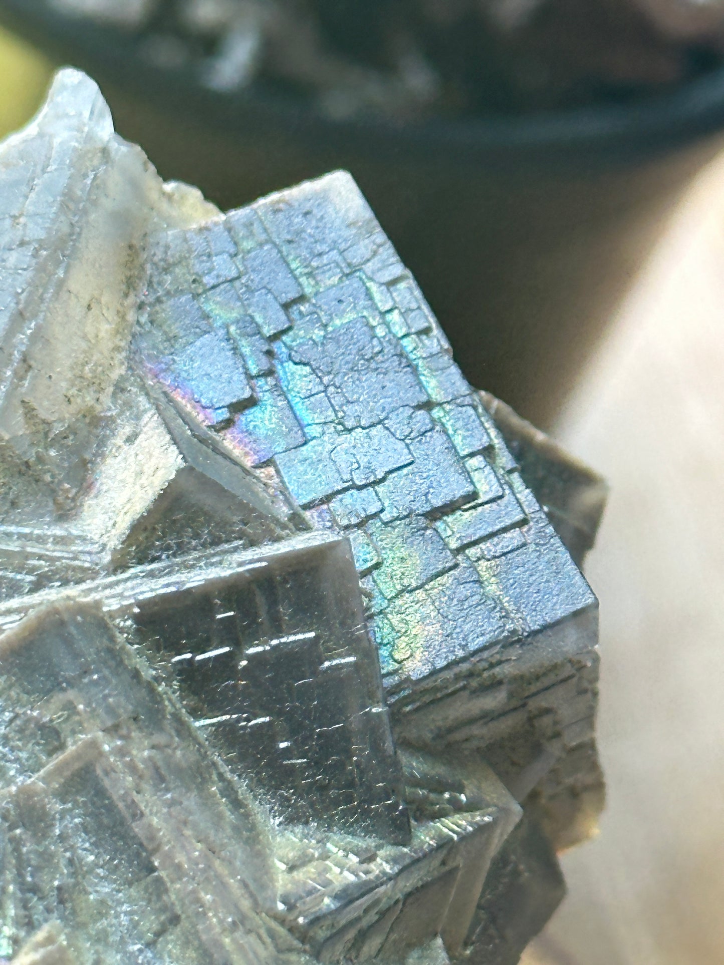 Natural Iridescent Fluorite