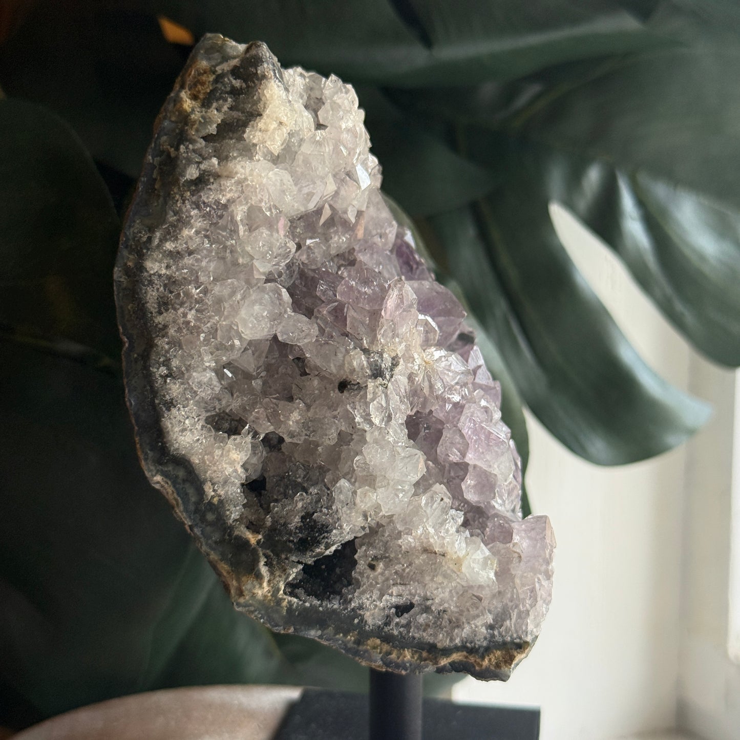 Amethyst on Metal Base