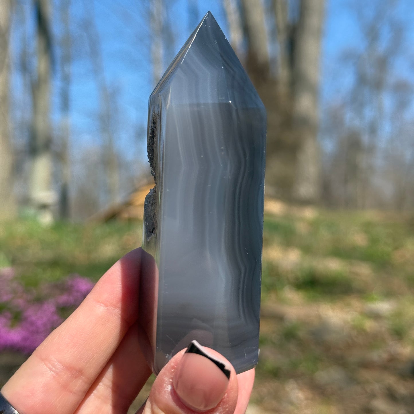 Druzy Agate Tower
