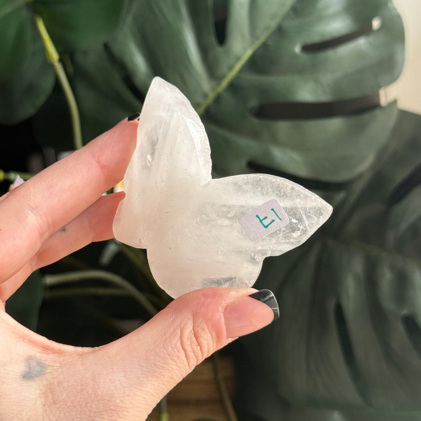 Clear Quartz 3D Butterfly