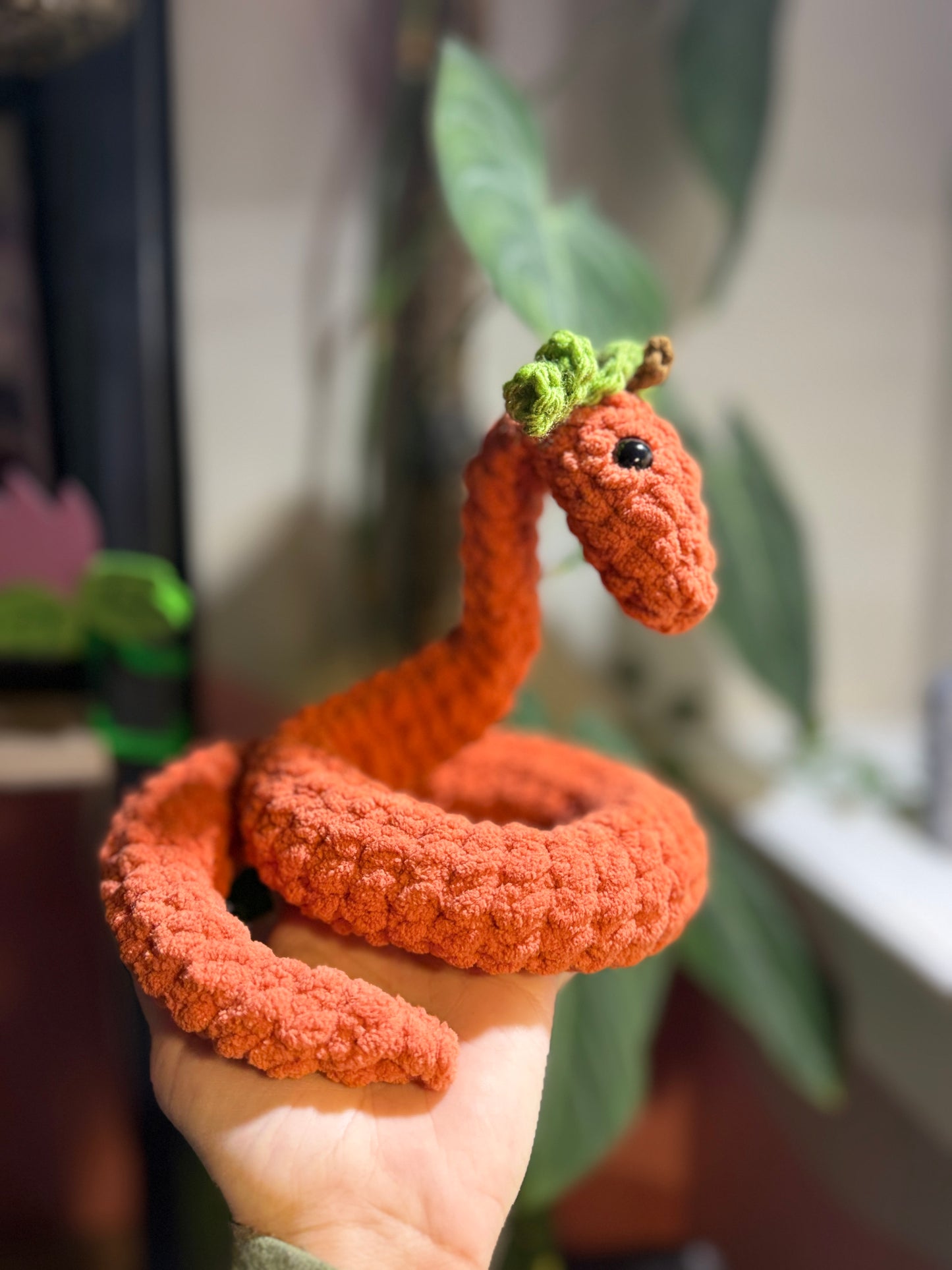 Crochet Pumpkin Snake 🐍