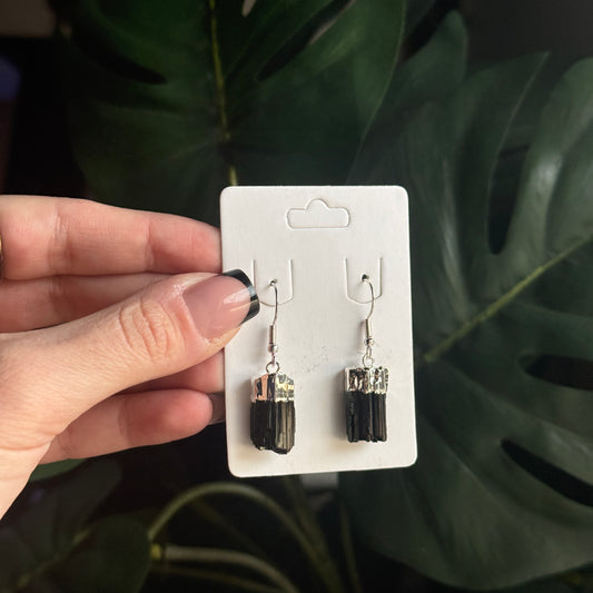 Black Tourmaline Earrings