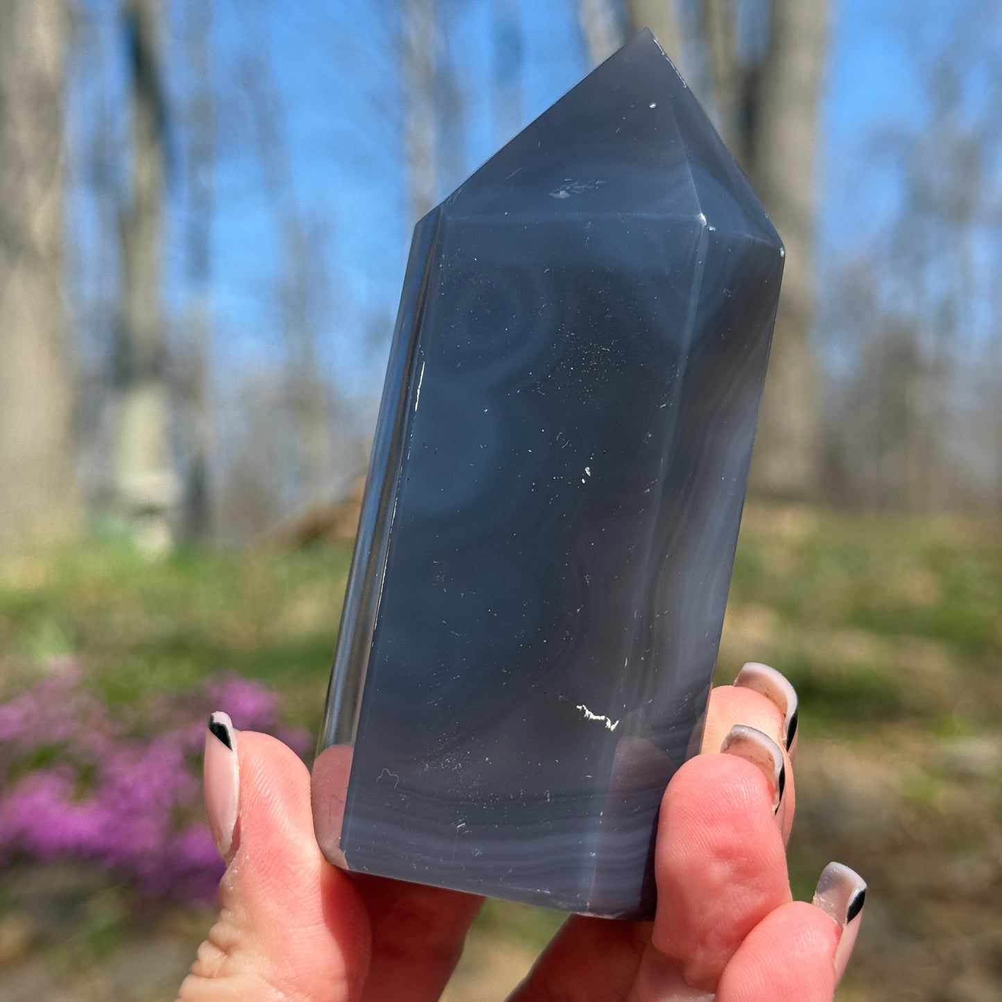 Druzy Agate Tower