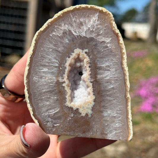 Druzy Agate Cut Base